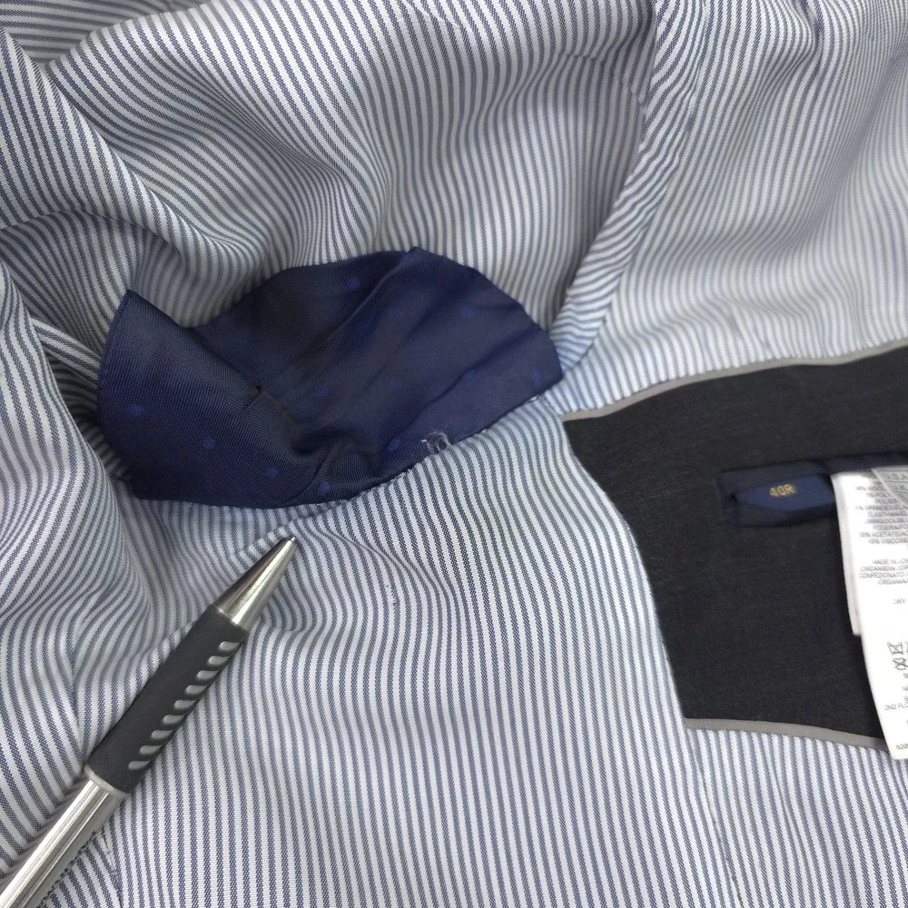 Brooks Brothers Suit Jacket Mens 40R Gray Explorer Madison Fit Stretch 2 Button